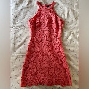 Lulus Love Poem Lace Mini Dress